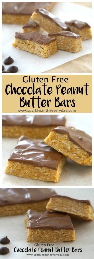 Gluten Free Chocolate Peanut Butter Bars