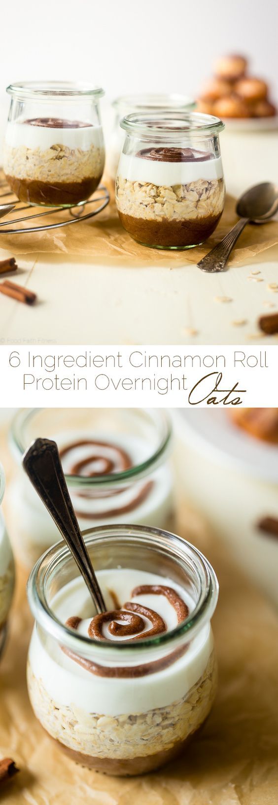 Gluten Free Cinnamon Roll Overnight Oats