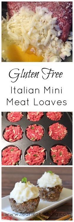 Gluten Free Italian Mini Meat Loaves