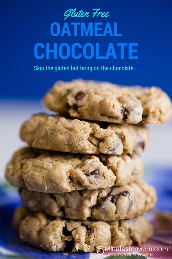 Gluten Free Oatmeal Chocolate Chip Cookies #Recipe