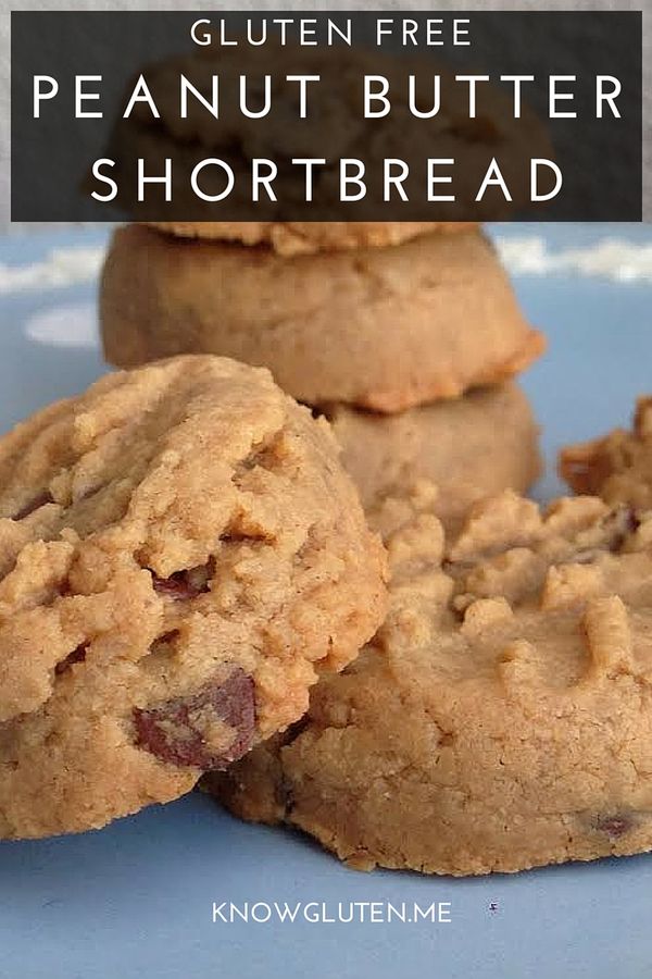 Gluten Free Peanut Butter Shortbread Cookies