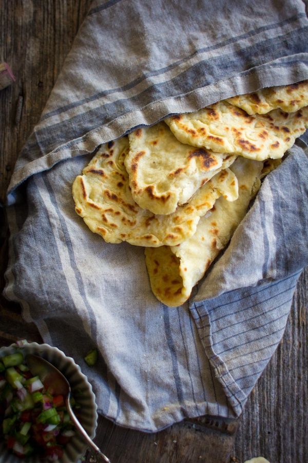 Gluten Free Roasted Garlic Naan