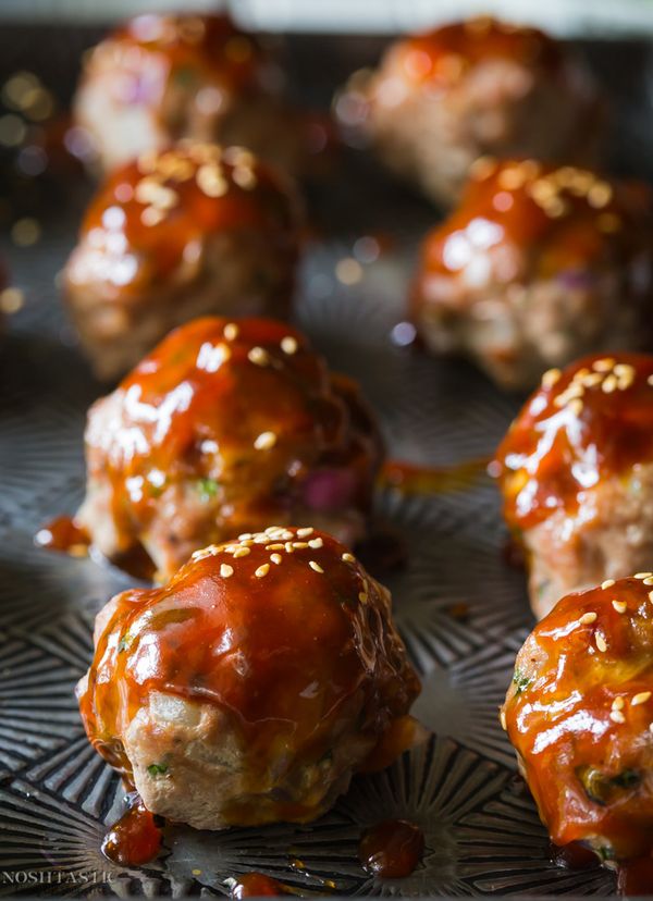 Gluten Free Turkey Meatballs with Asian Style Sauce & Paleo Options