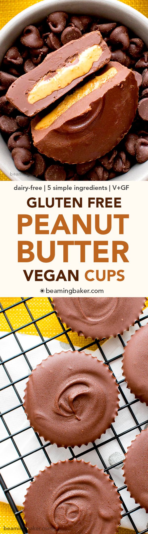 Gluten Free Vegan Peanut Butter Cups (V, GF, DF