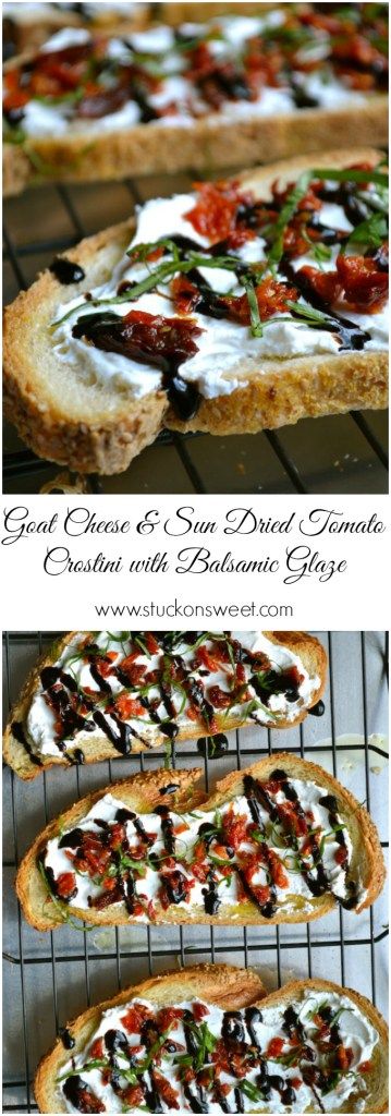 Goat Cheese and Sun Dried Tomato Crostini