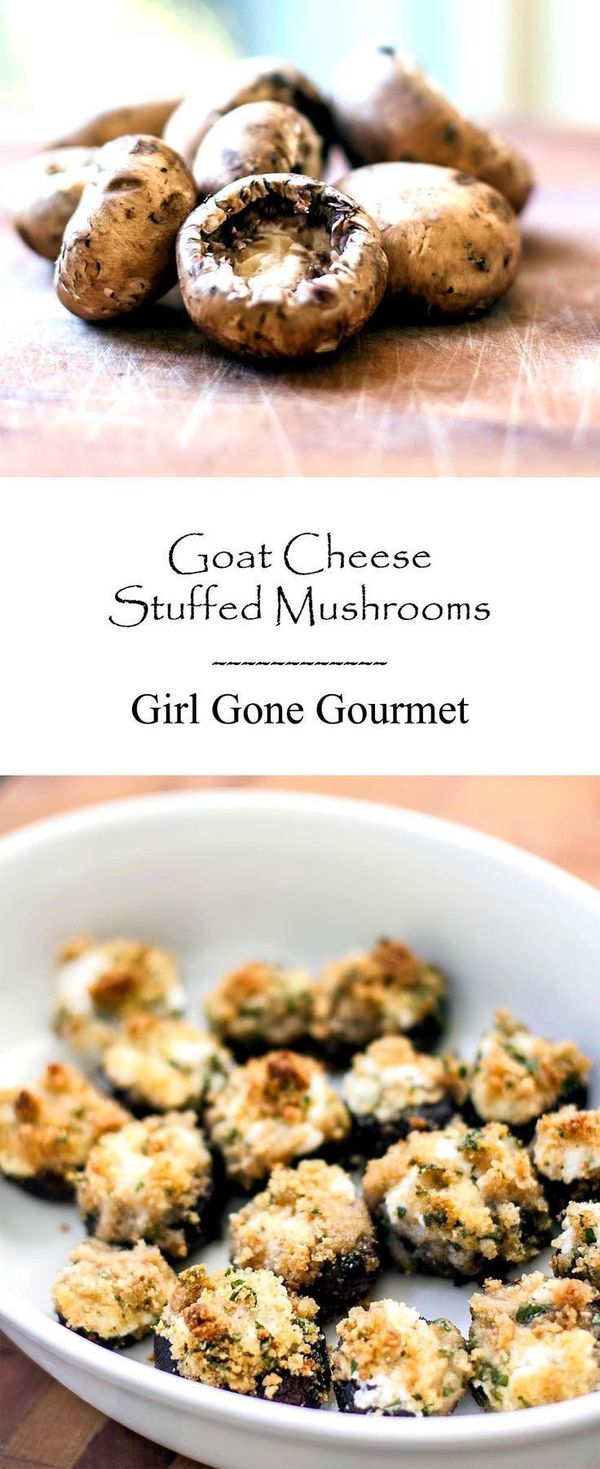 Goat Cheese Stuffed Mushrooms