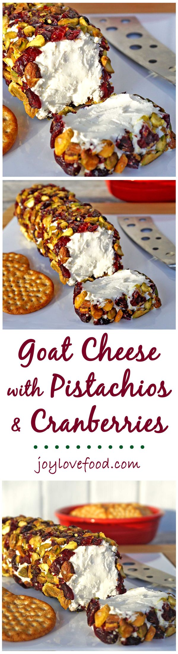 Goat Cheese with Pistachios & Cranberries