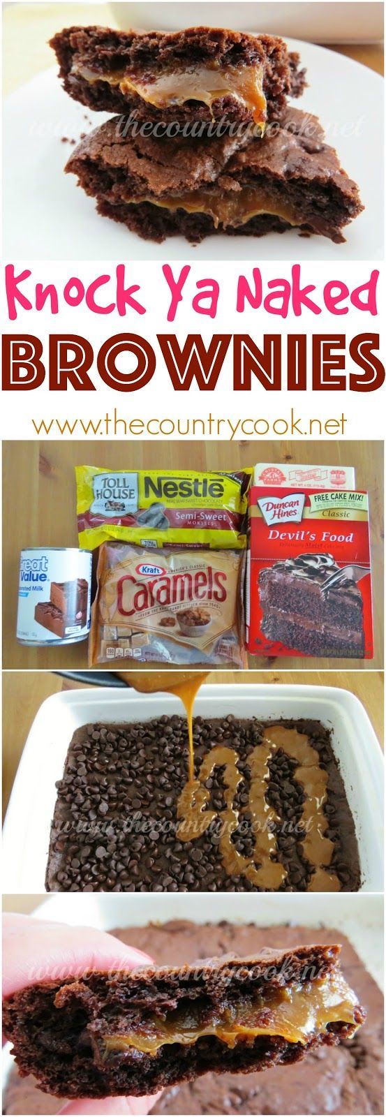 Gooey Chocolate Caramel Brownies