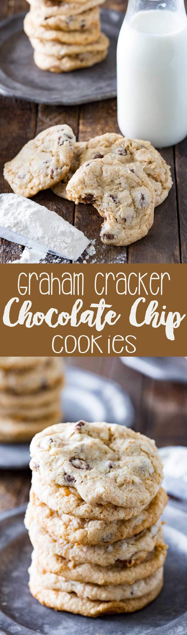 Graham Cracker Chocolate Chip Cookies