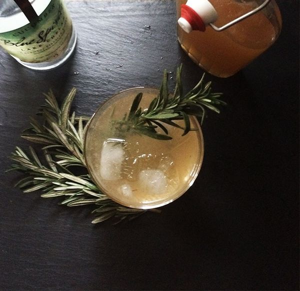 Grapefruit Rosemary Shrub