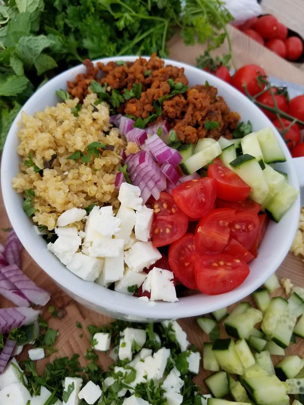 Greek Protein Bowls