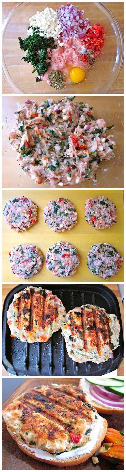 Greek turkey burgers