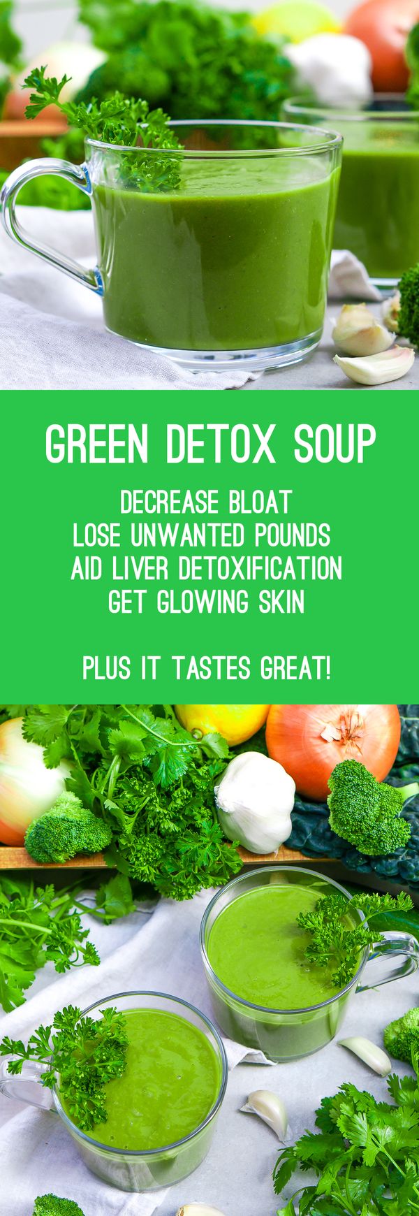 Green Detox Soup (Gluten Free, Paleo, Vegan