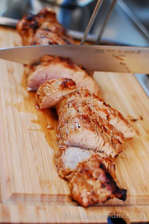 Grilled Balsamic-Garlic Crusted Pork Tenderloin