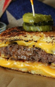 Grilled Cheese Bun Burgers