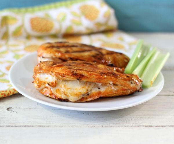 Grilled Cheesy Buffalo Chicken