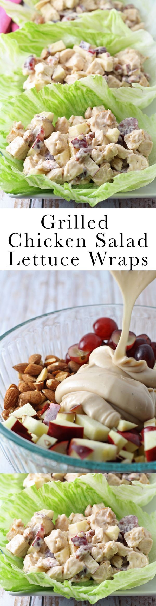 Grilled Chicken Salad Lettuce Wraps