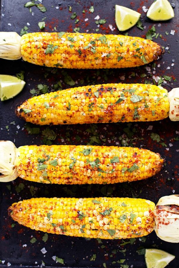 Grilled Cilantro, Lime + Paprika Corn on the Cob