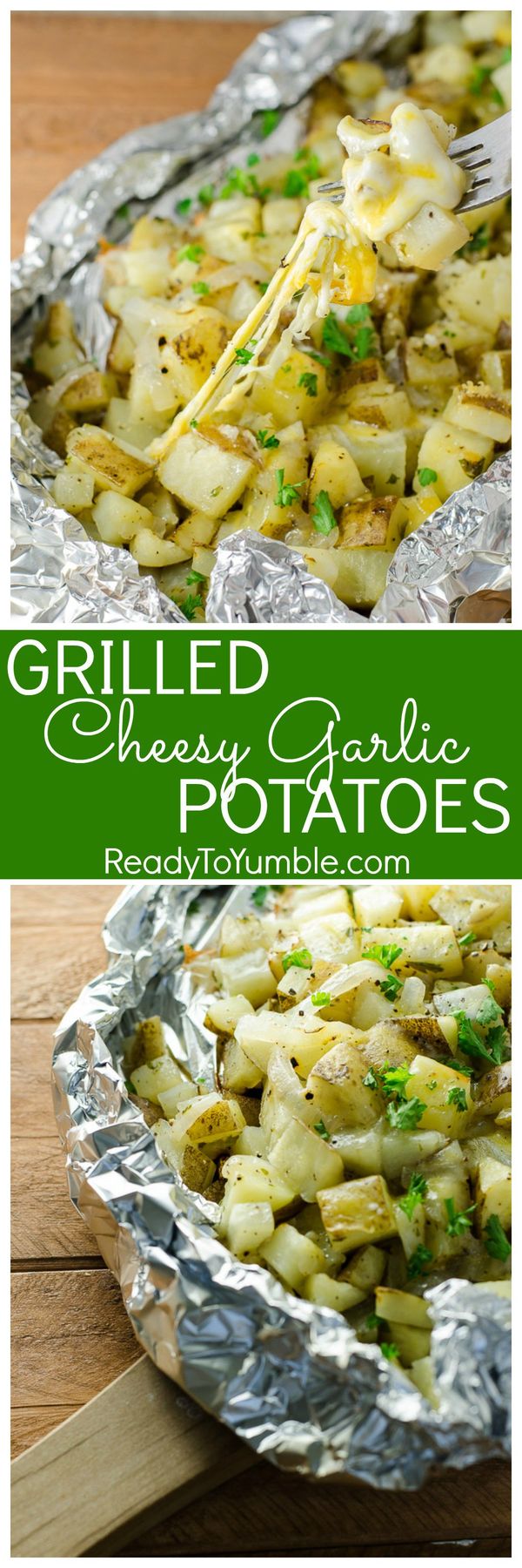 Grilled Garlic Potatoes