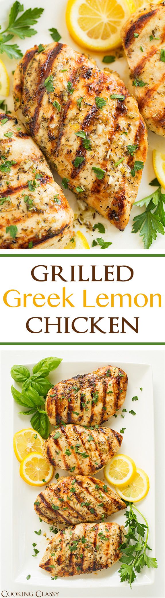 Grilled Greek Lemon Chicken