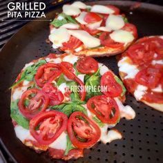 Grilled Pita Pizza