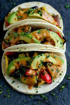 Grilled Thai Vegetable Tacos