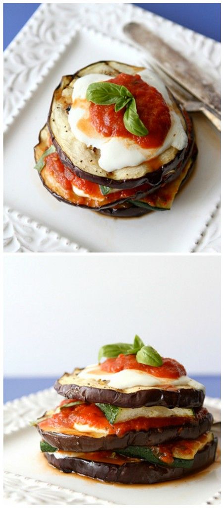 Grilled Zucchini & Eggplant Parmesan Recipe (Vegetarian