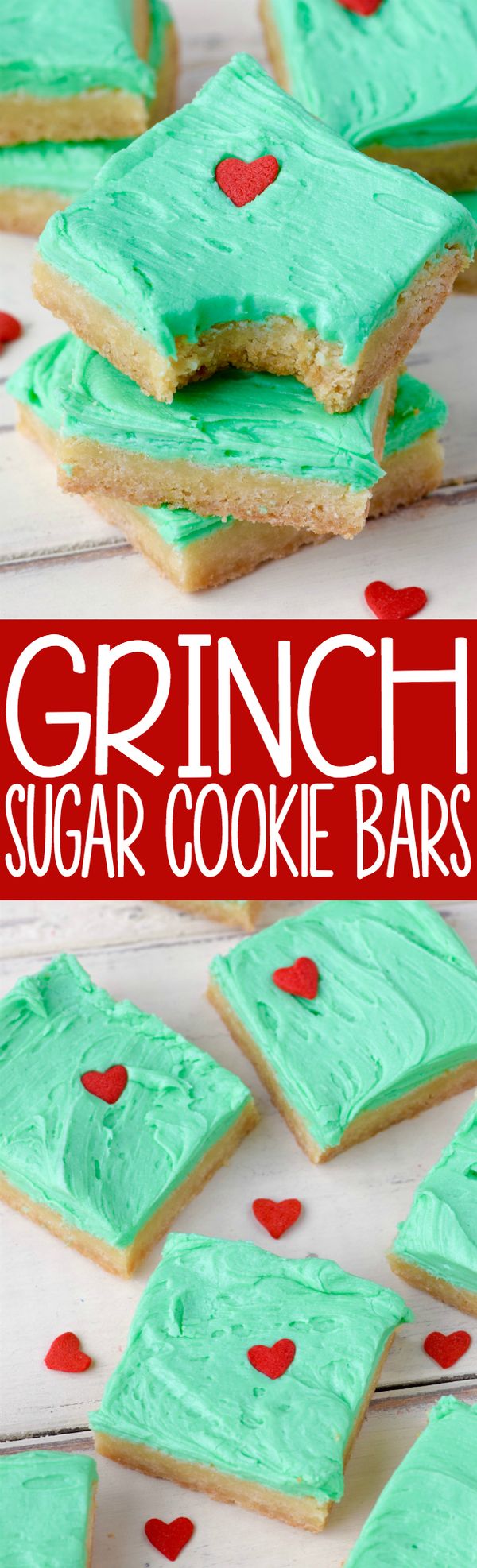 Grinch Sugar Cookie Bars