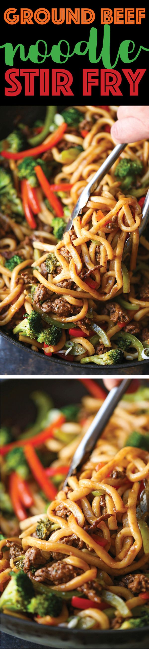 Ground Beef Noodle Stir Fry