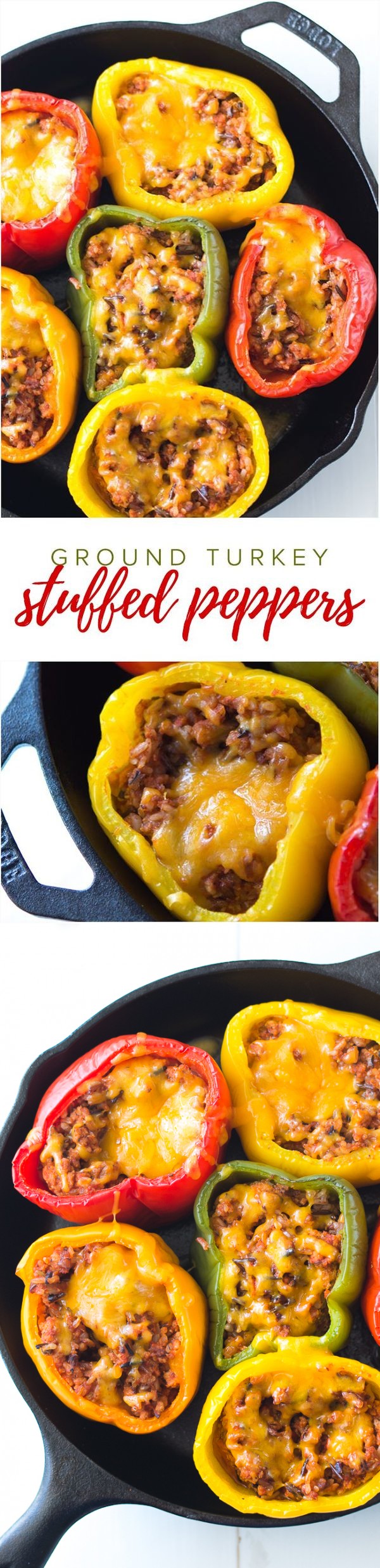Ground Turkey Stuffed Peppers