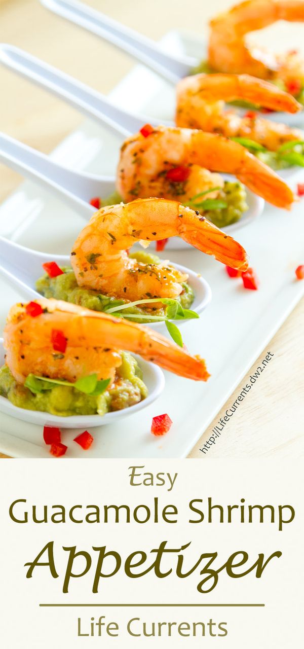 Guacamole Shrimp Appetizer Recipe with GOODFOODS Chunky Guacamole