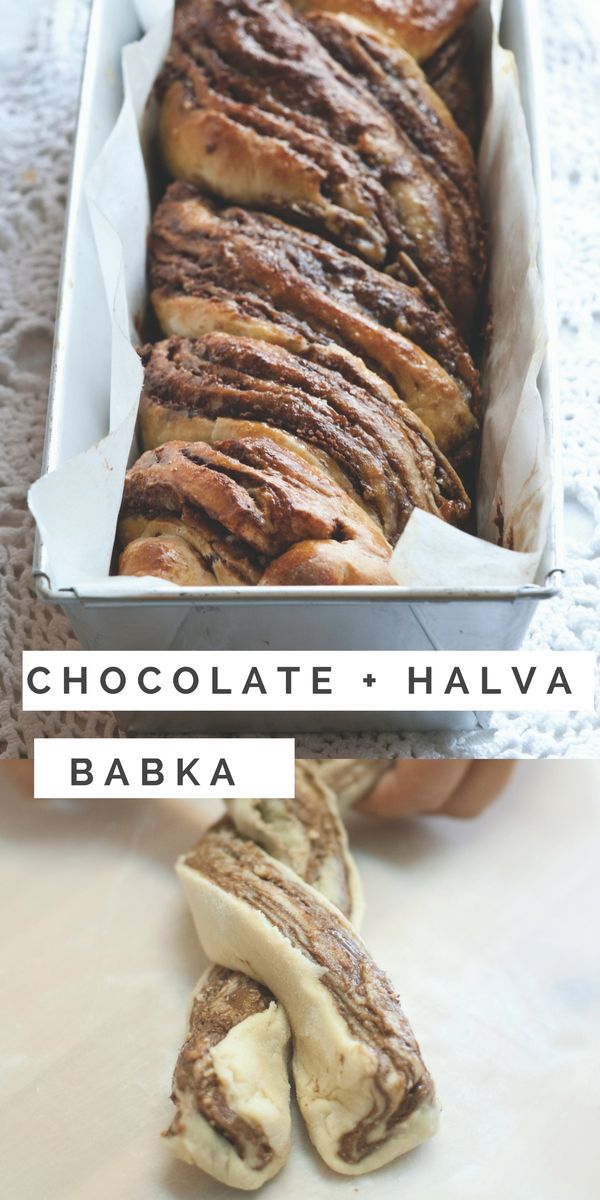 Halva and Chocolate Babka