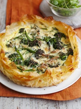 Ham & leek quiche