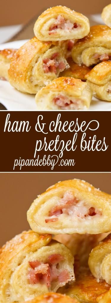 Ham and Cheese Pretzel Bites