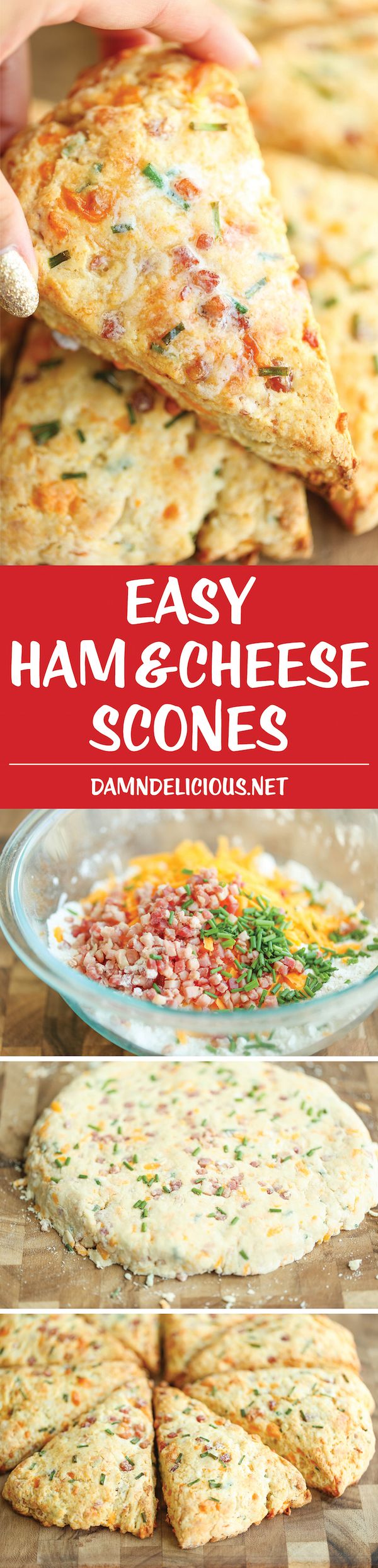 Ham and Cheese Scones