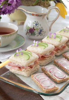 Ham, Pineapple, and Cucumber Sandwiches