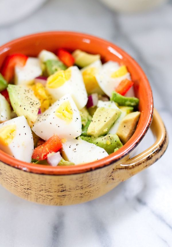 Hardboiled Egg and Avocado Bowl