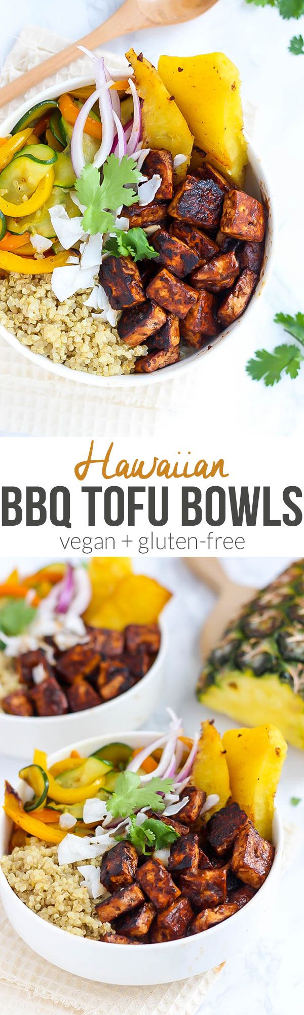 Hawaiian BBQ Tofu Bowls