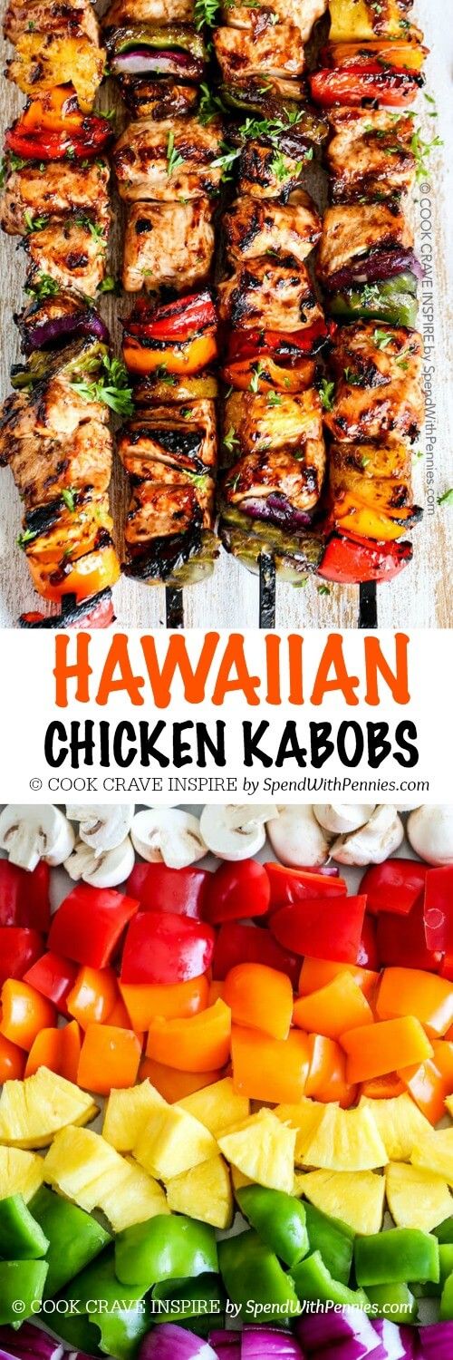 Hawaiian Chicken Kabobs