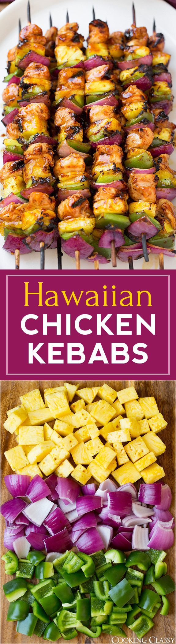 Hawaiian Chicken Kebabs