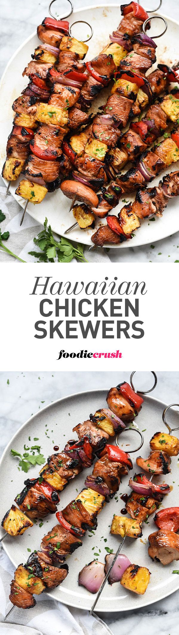 Hawaiian Chicken Skewers With I Wash You Dry