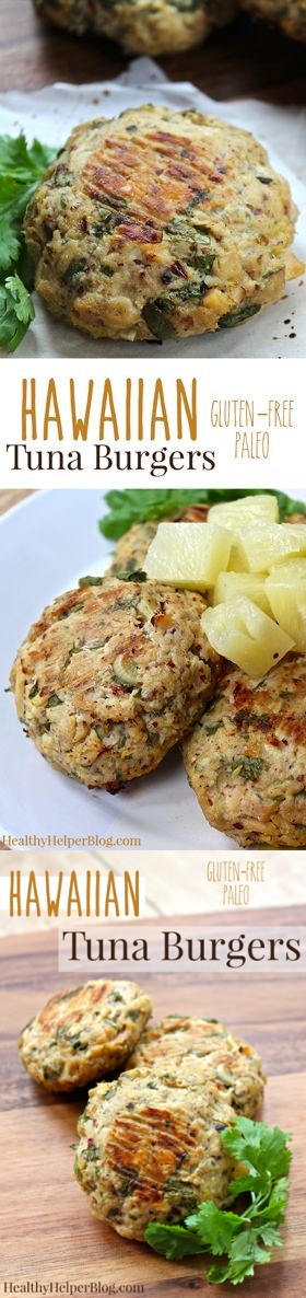 Hawaiian Tuna Burgers