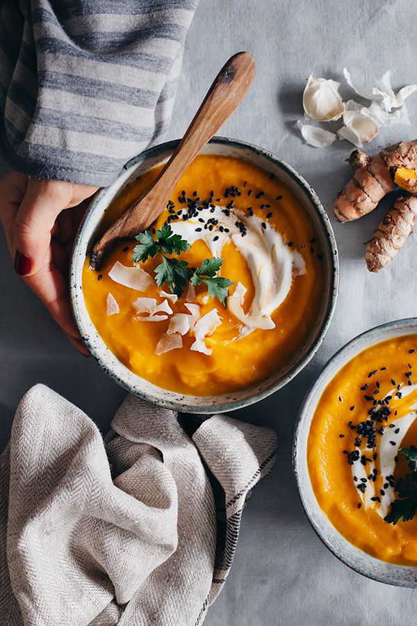 Healing Carrot Soup with Turmeric and Ginger