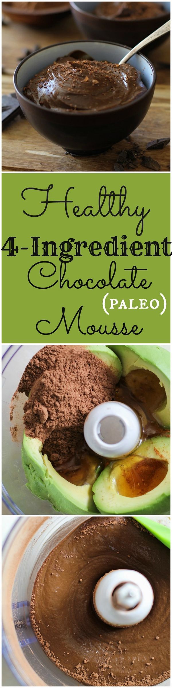 Healthy 4-Ingredient Chocolate Mousse