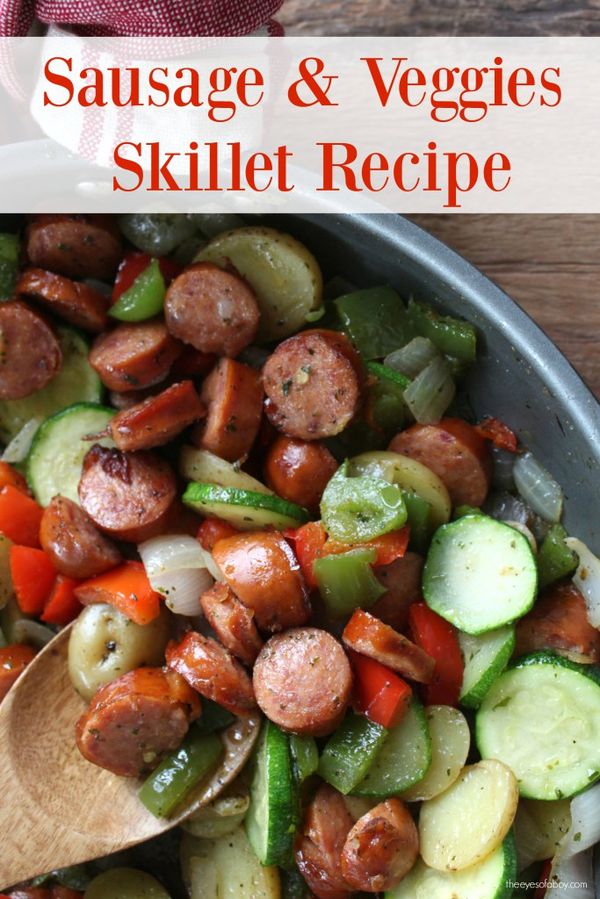 Healthy and Quick Sausage and Veggie Skillet