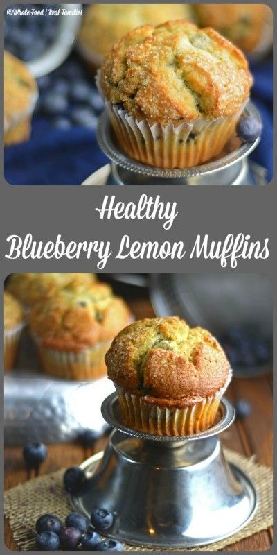 Healthy Blueberry Lemon Muffins