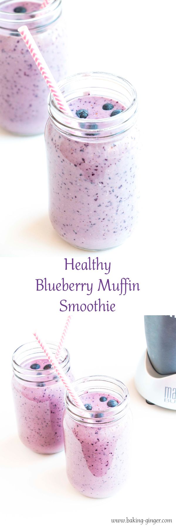 Healthy Blueberry Muffin Smoothie