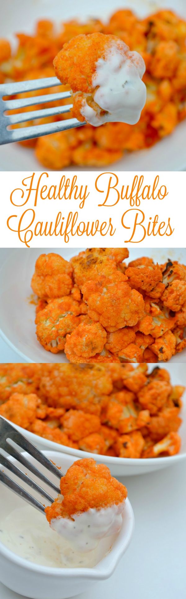 Healthy Buffalo Cauliflower Bites