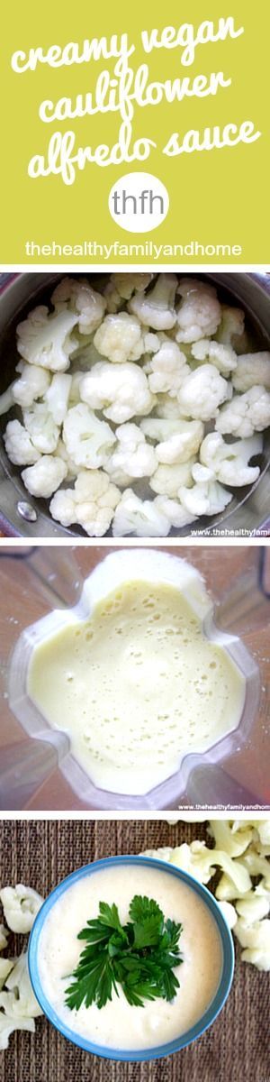 Healthy Cauliflower Alfredo Sauce (Vegan, Gluten-Free, Dairy-Free