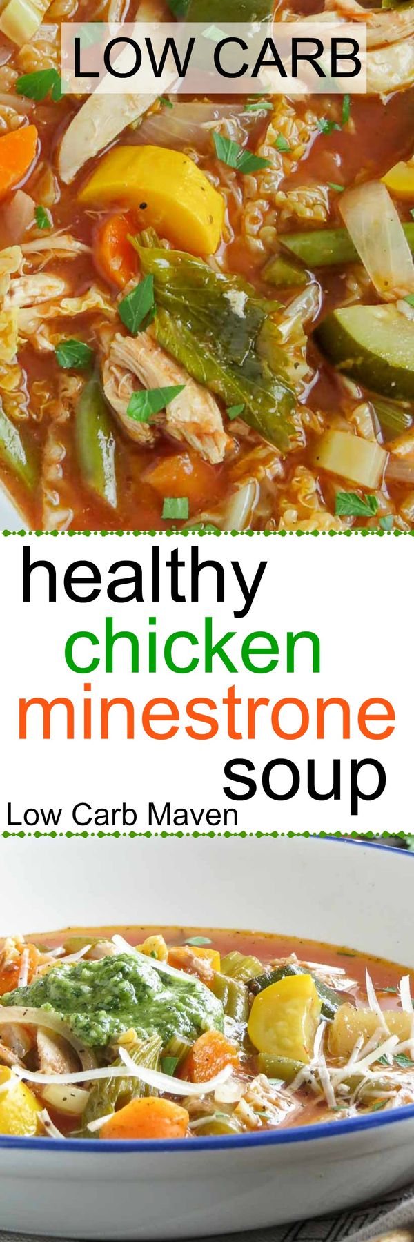 Healthy Chicken Minestrone Soup